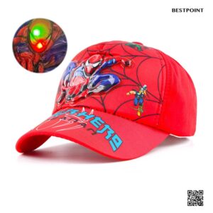Spiderman Led Light Cap (Red)